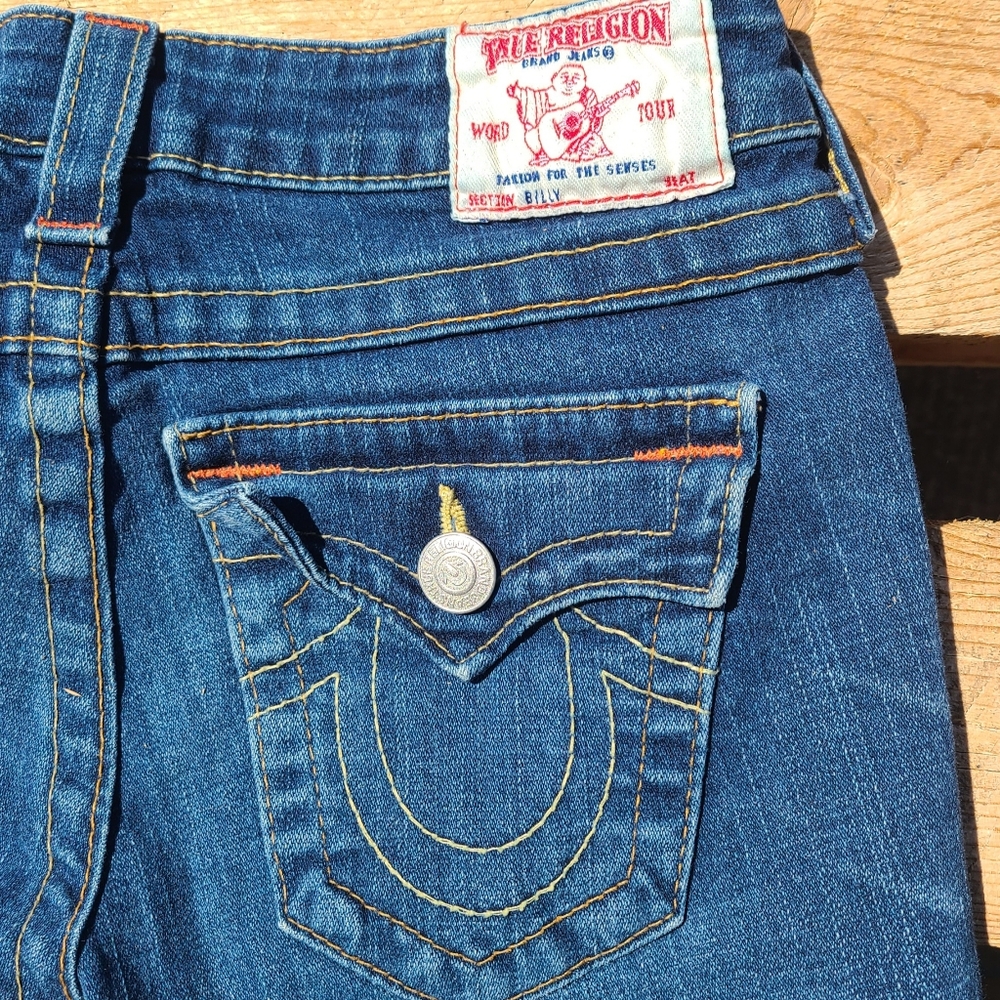 True Religion BILLY Y2k Flap Pocket Bootcut Jeans 26
